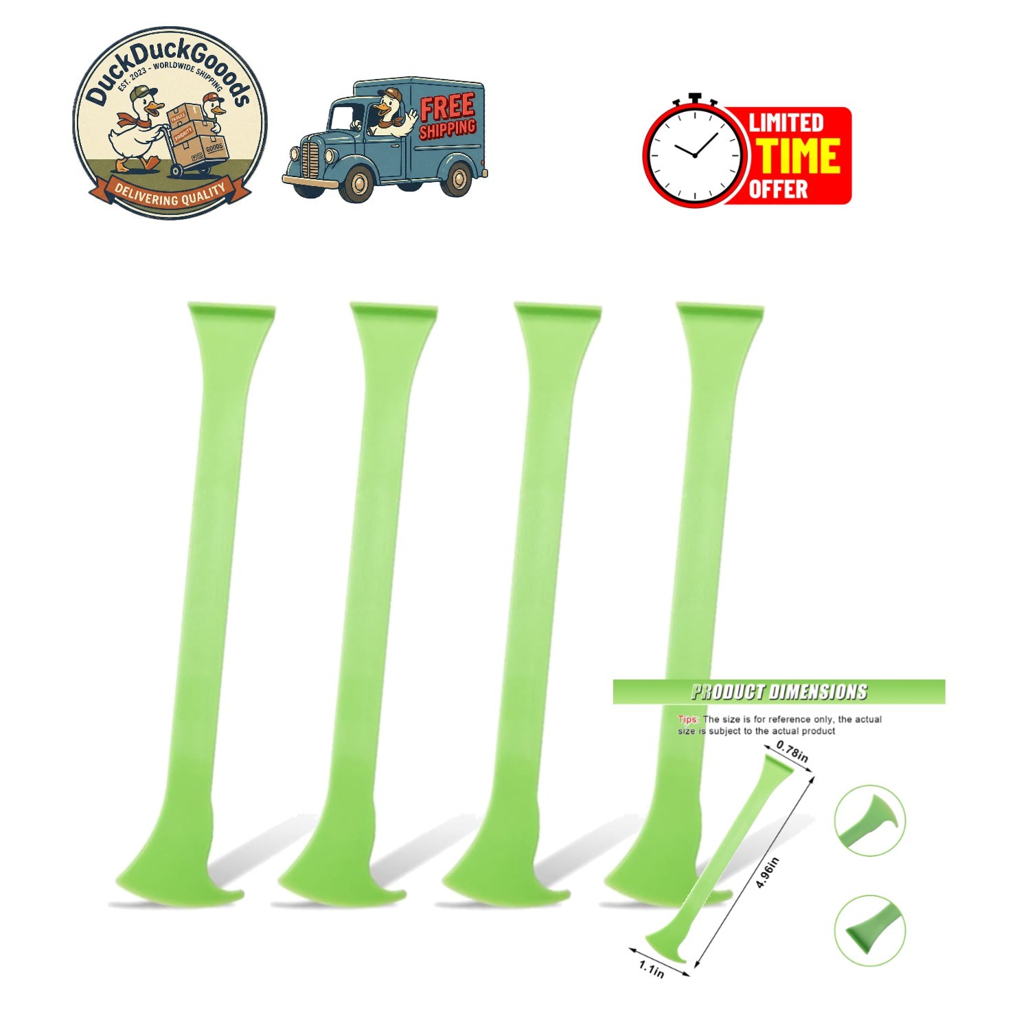 Compact 4PCS Micro Vinyl Squeegee Set - Perfect for Seamless Film Application