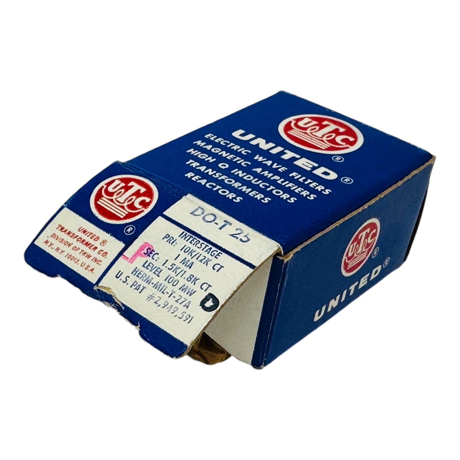 UTC DO -T25 TF4RX13YY TRANSFORMER NOS/UNUSED SURPLUS