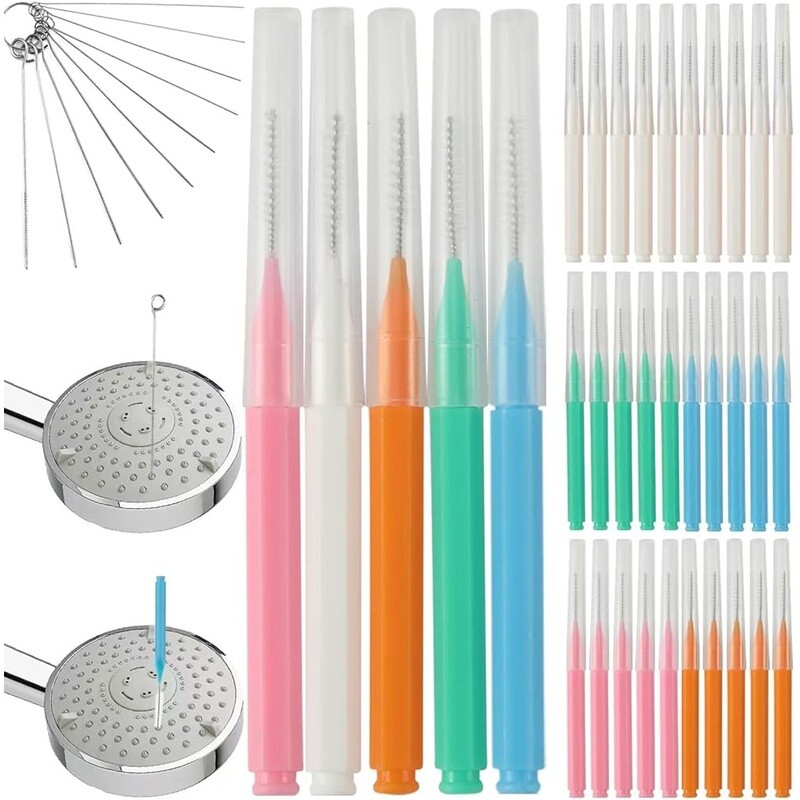 Shower Head Cleaning Brush Set 30 Pcs Multifunctional Nozzle Unclogging Tool New