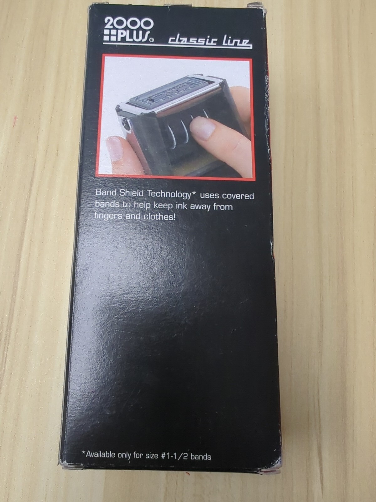 2000 PLUS classic line premium Self Inker Date message stamp NEW IN OPEN BOX