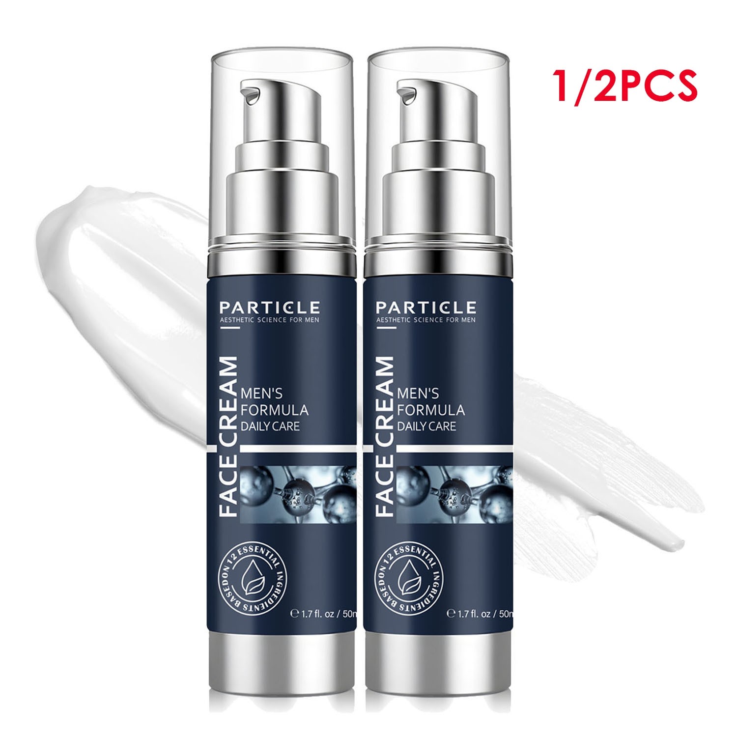 1/2X Particle Face Cream Men 6 in 1 Anti-Aging Cream Fights Eye Bags Dark Spots