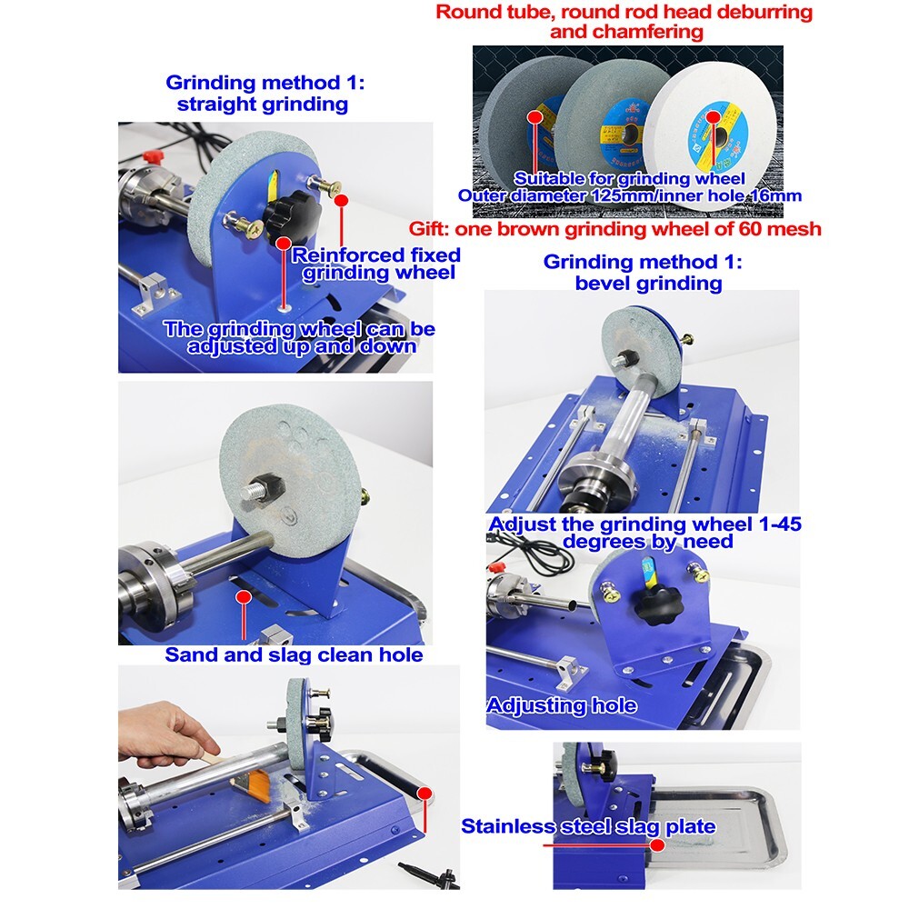 Small Metal Pipe Rod Multifunctional Processing Machine for Drawing Polishing