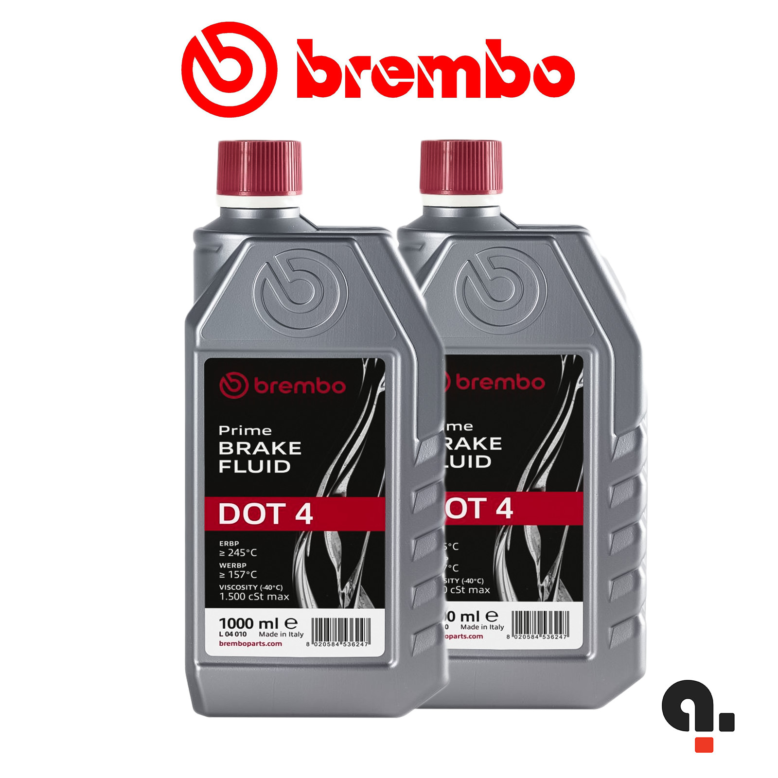 Brembo DOT 4 brake oil for all cars and motorcycles 2 liters L04010
