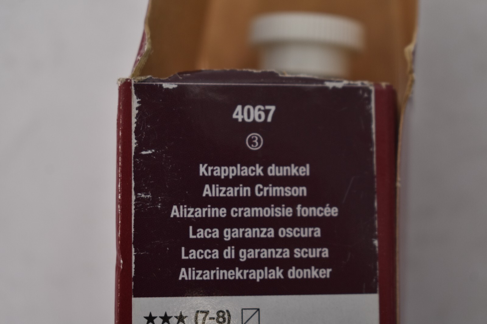 Lukas Cryl Liquid Soft Body Acrylic Paint 200mL Tube Heavy Body Alizarin Crimson