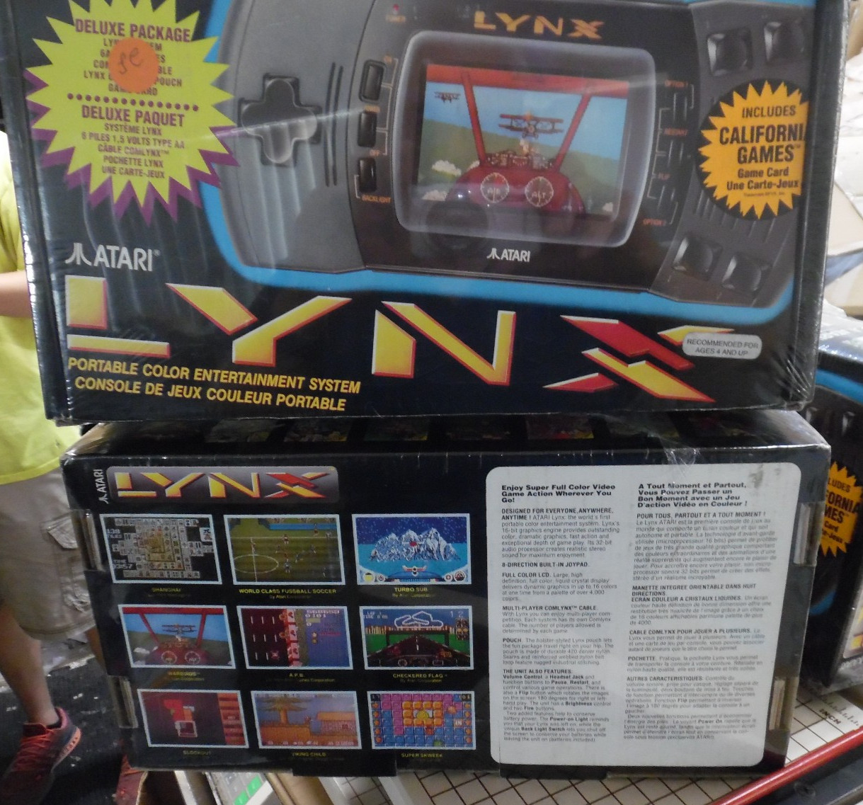 Atari Lynx II Handheld Game System WITH MANUAL in Original Black BOX, PAG-4101