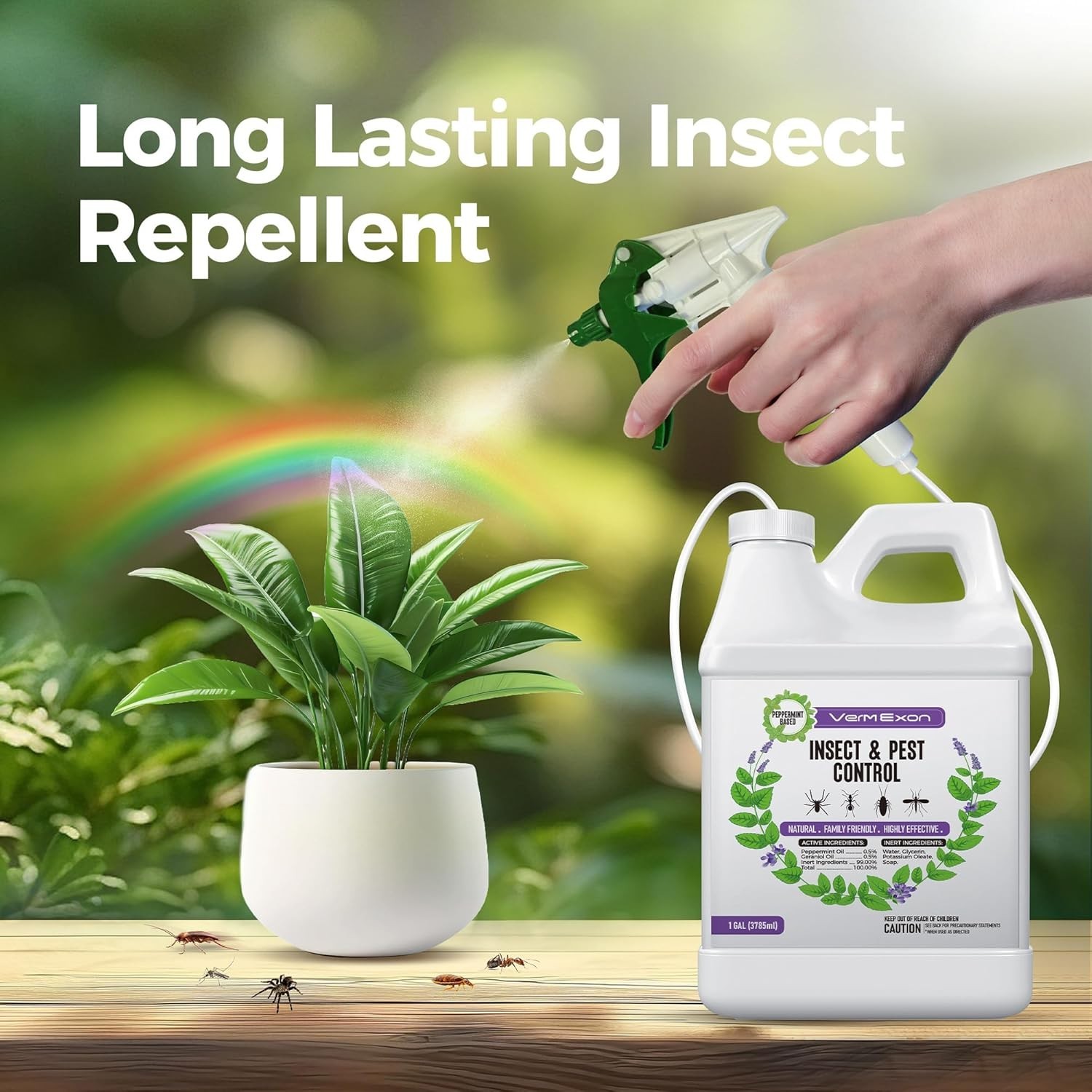 Peppermint Oil Pest Control Spray 128oz Natural Bug Killer for Insects & Rodents