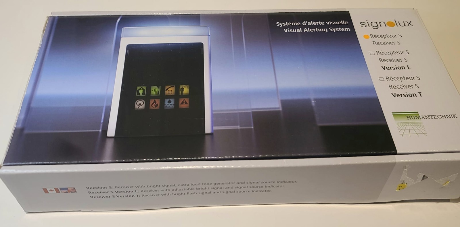 NEW Humantechnik lisa-signolux Receiver S A-2616-9 Wireless Alert System 915MHz