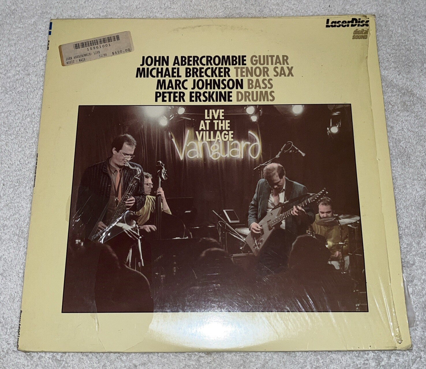 Abercrombie Brecker Johnson Erskine Live At The Village Vanguard Laserdisc 1986