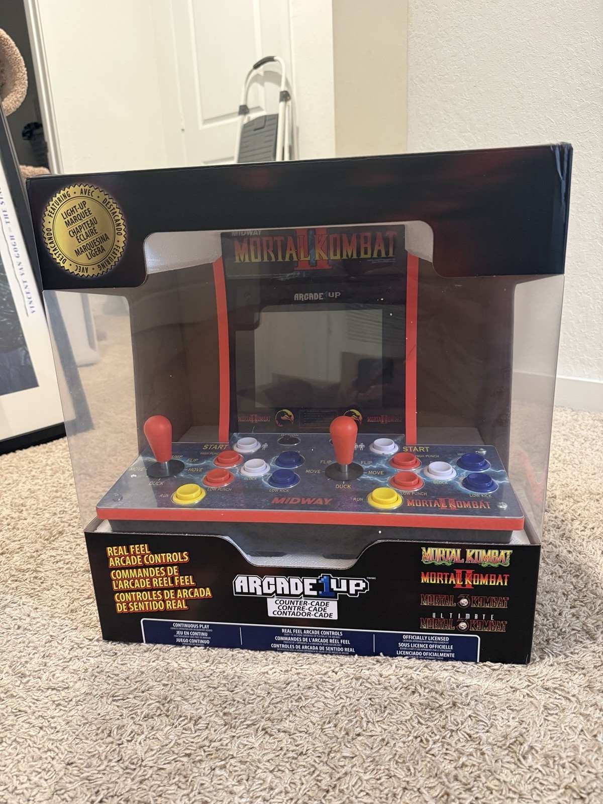 Arcade1Up Mortal Kombat II MK2 2-Player Countercade Tested Working