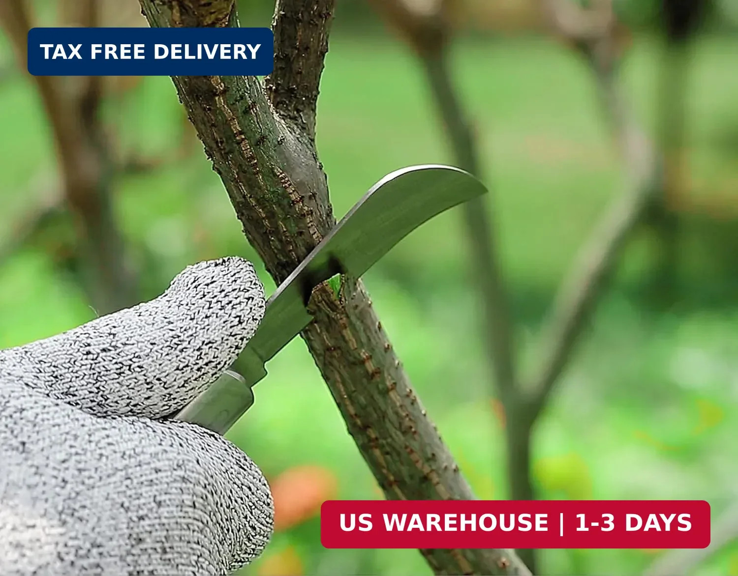 Grafting Knife With 2 Blades & 2 Tapes - Stainless Steel Gardening Tool for Plan