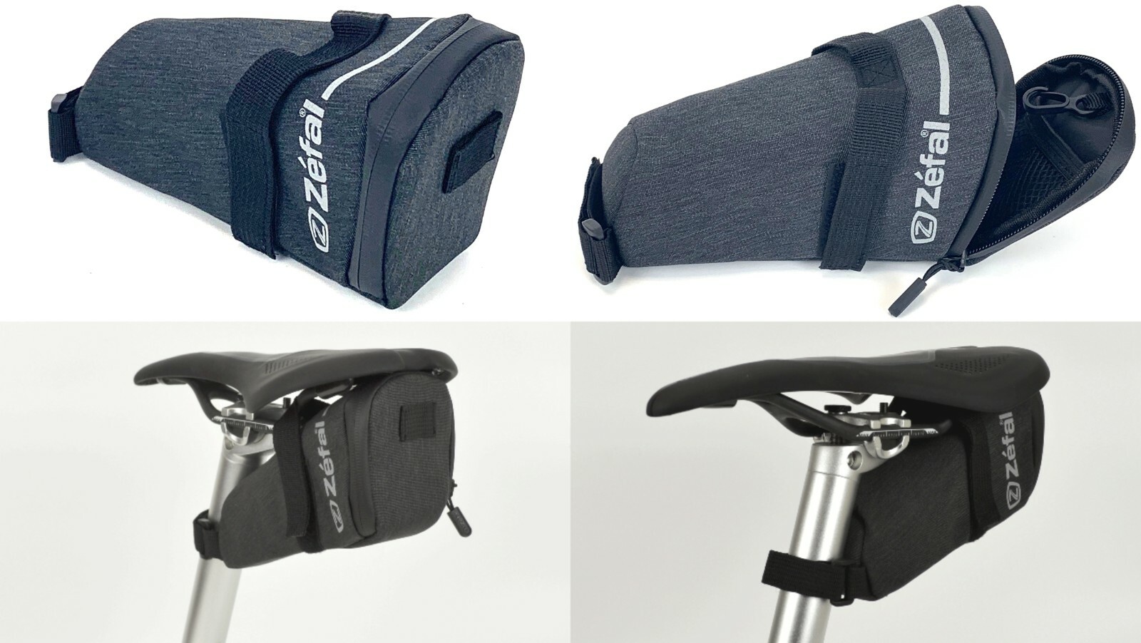 Zefal Deluxe Seat Bike Bag Universal Mountaing No Tools Needed Black