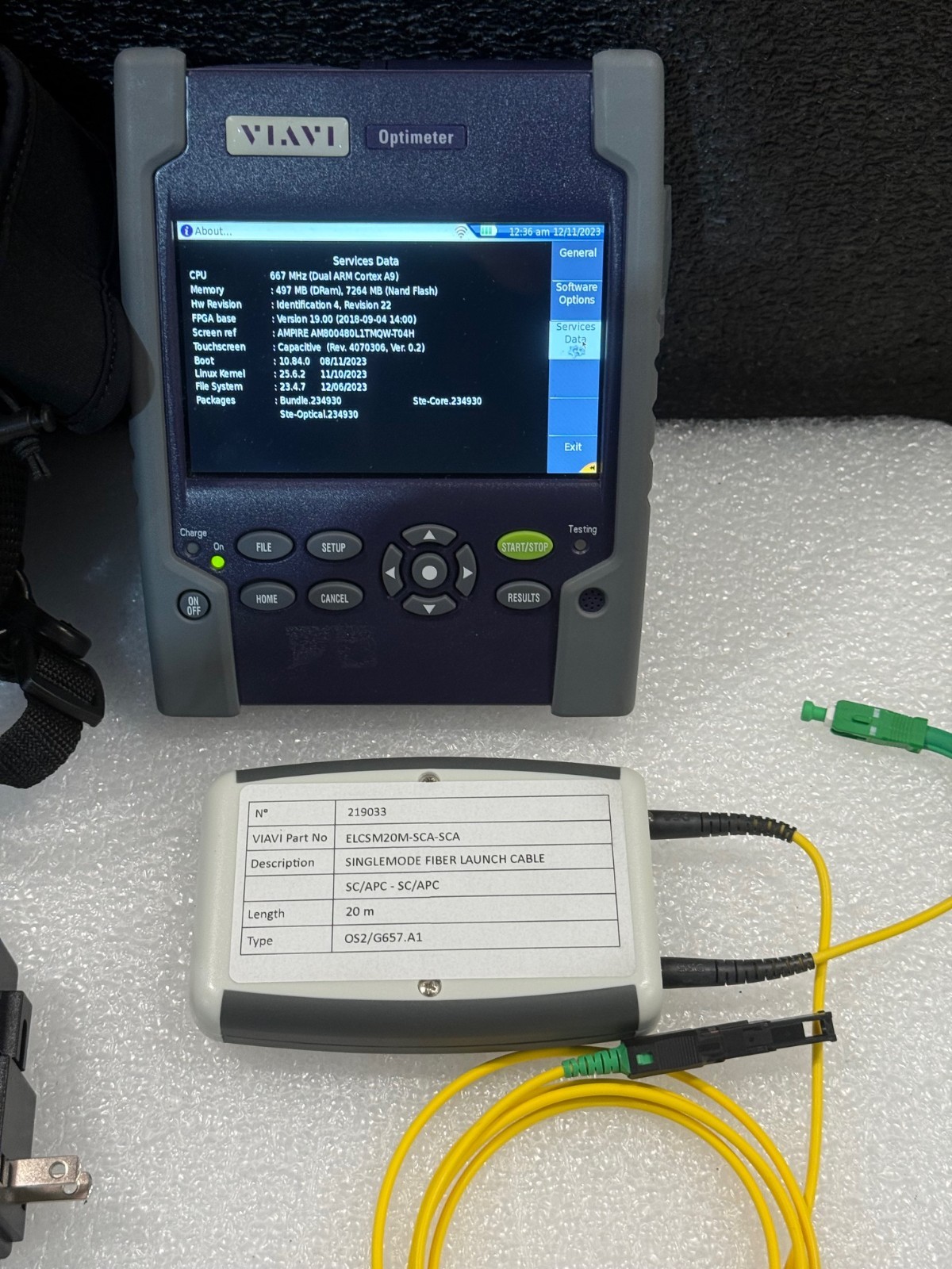 Viavi/JDSU EOPT-PONATT Optimeter + Launch Cable Accs. Alpha Bravo