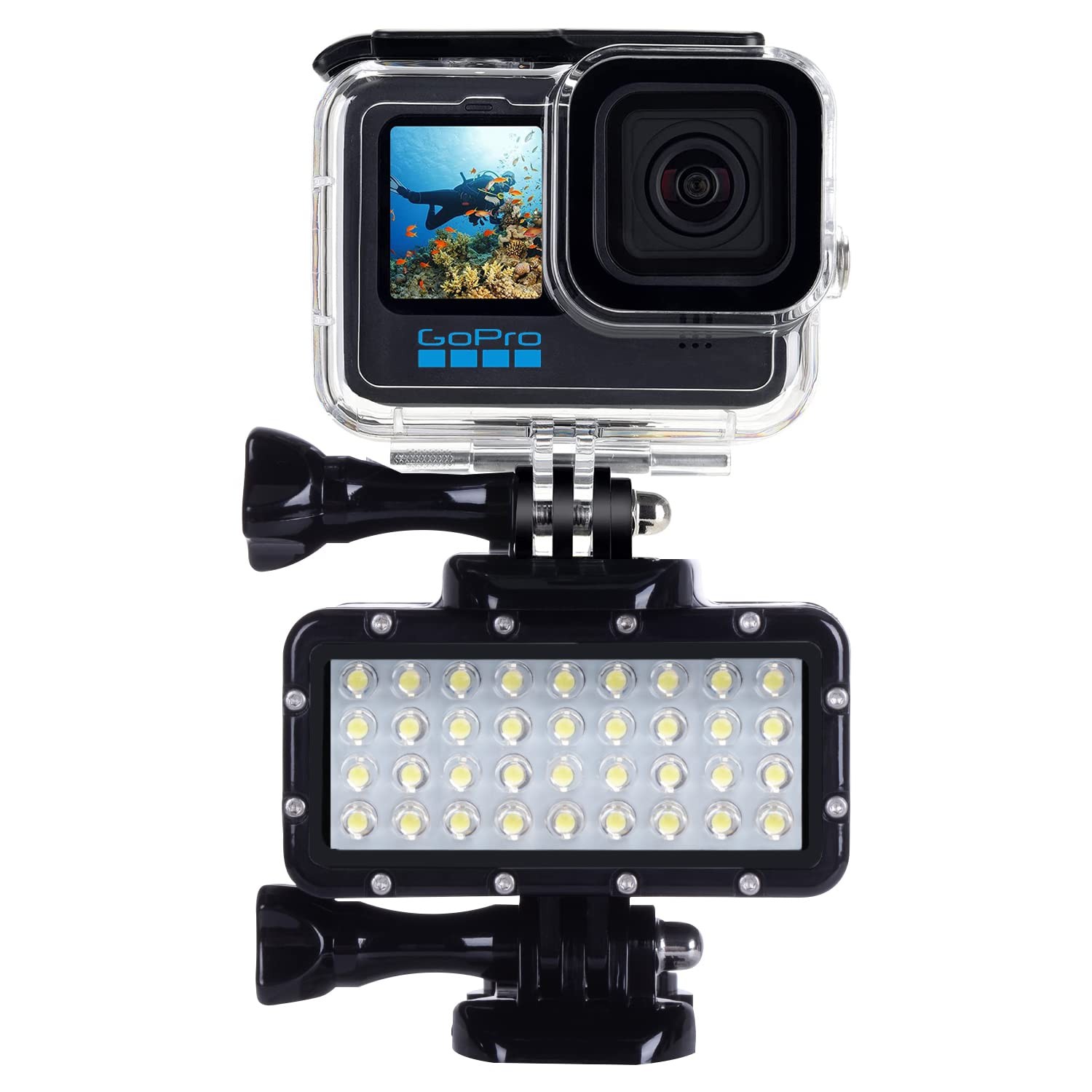 Suptig Diving Light High Power Dimmable Waterproof LED Video Fill...