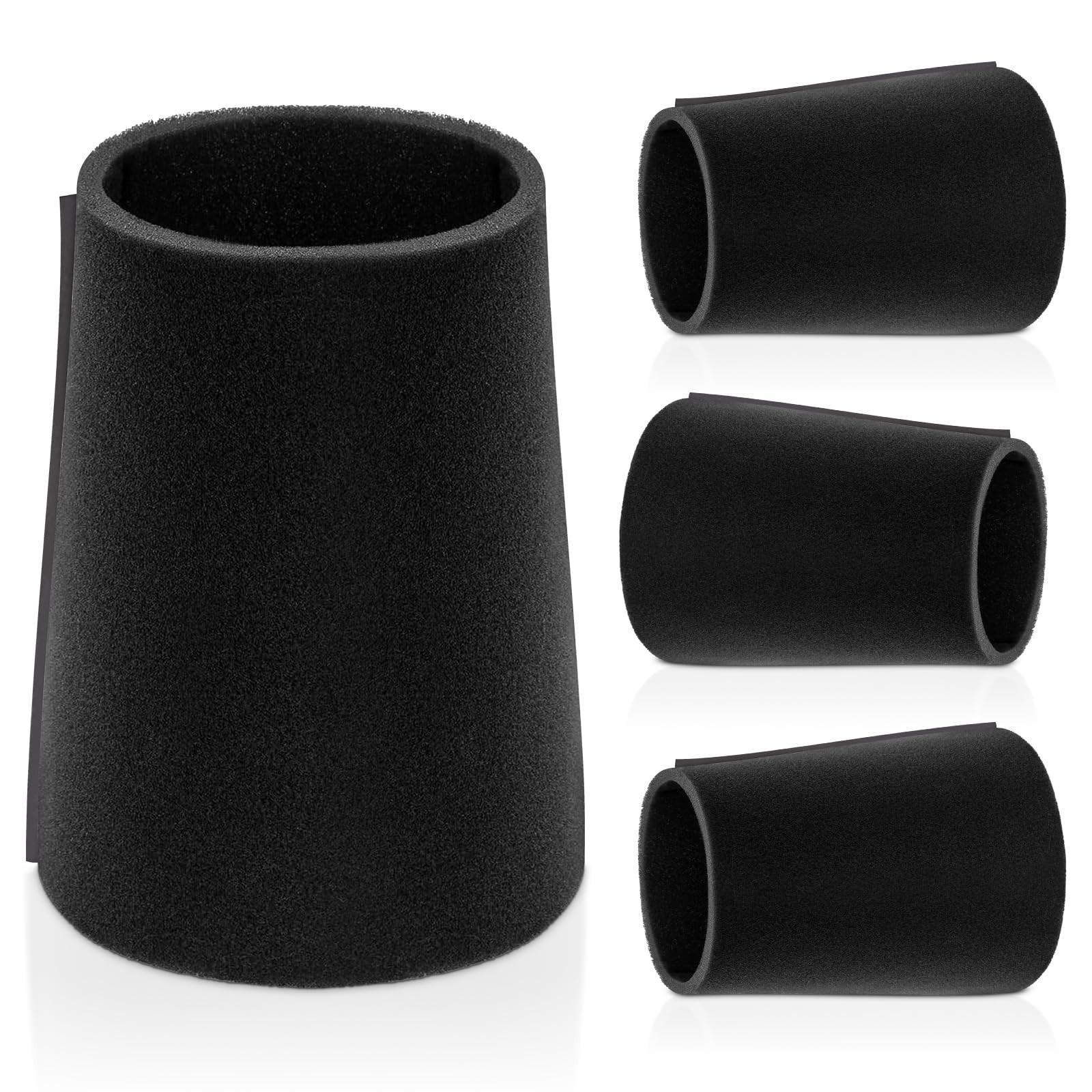 4 Pack 25-1202 Wet Foam Filters Replacement for Stanley 1-4 Gallon Wet/Dry Va...