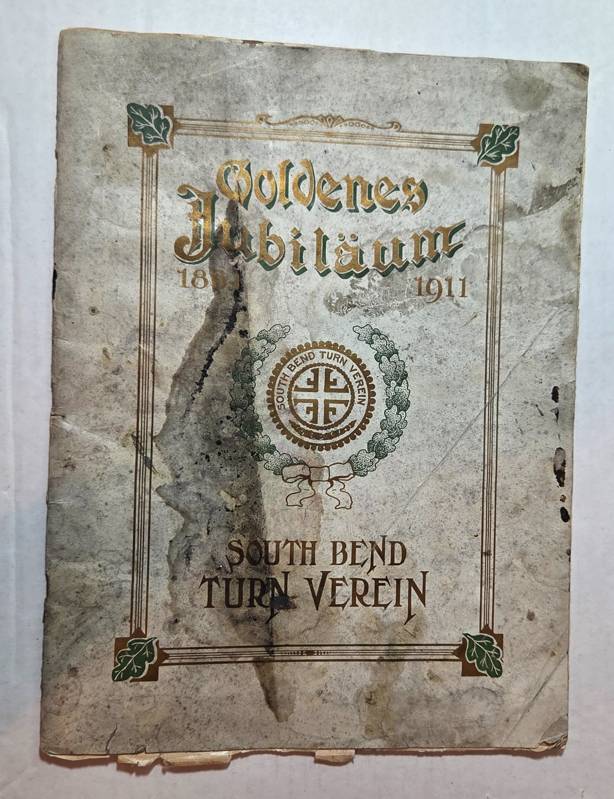 1911 Turnverin South Bend German athletic social club program history Turners