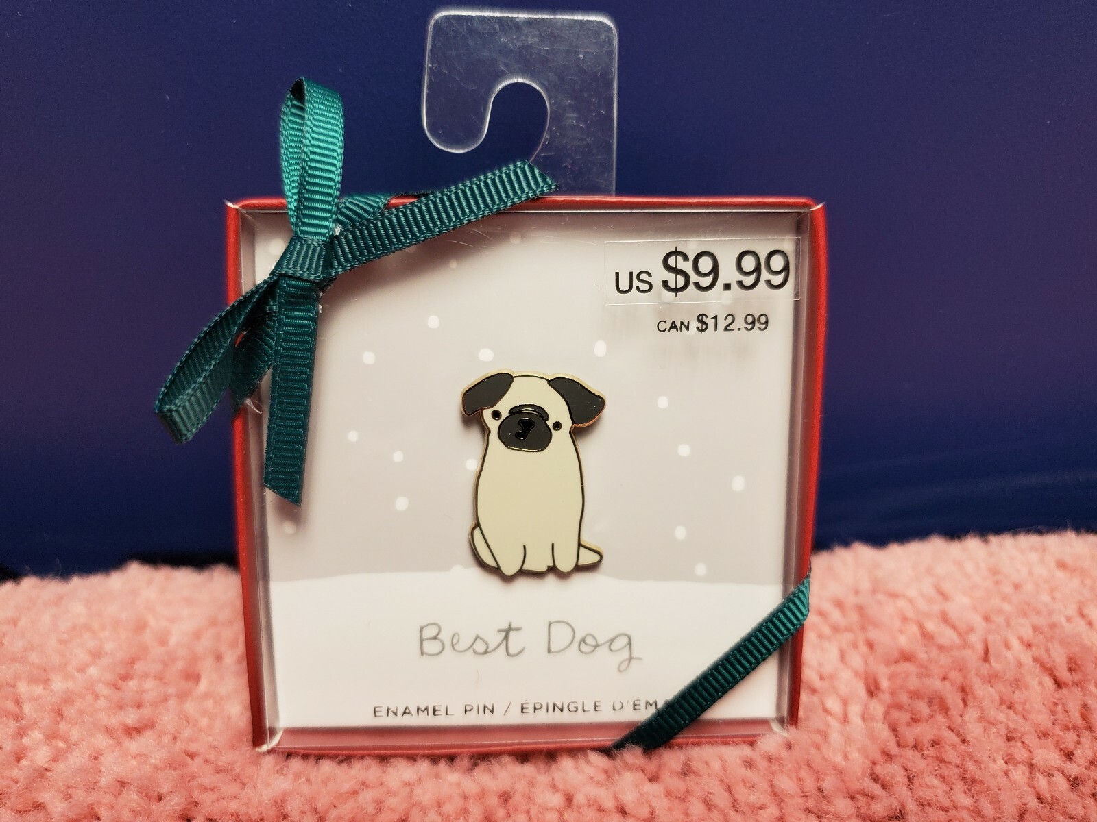 Ashland Christmas "Best Dog" Dog Enamel Pin NIB
