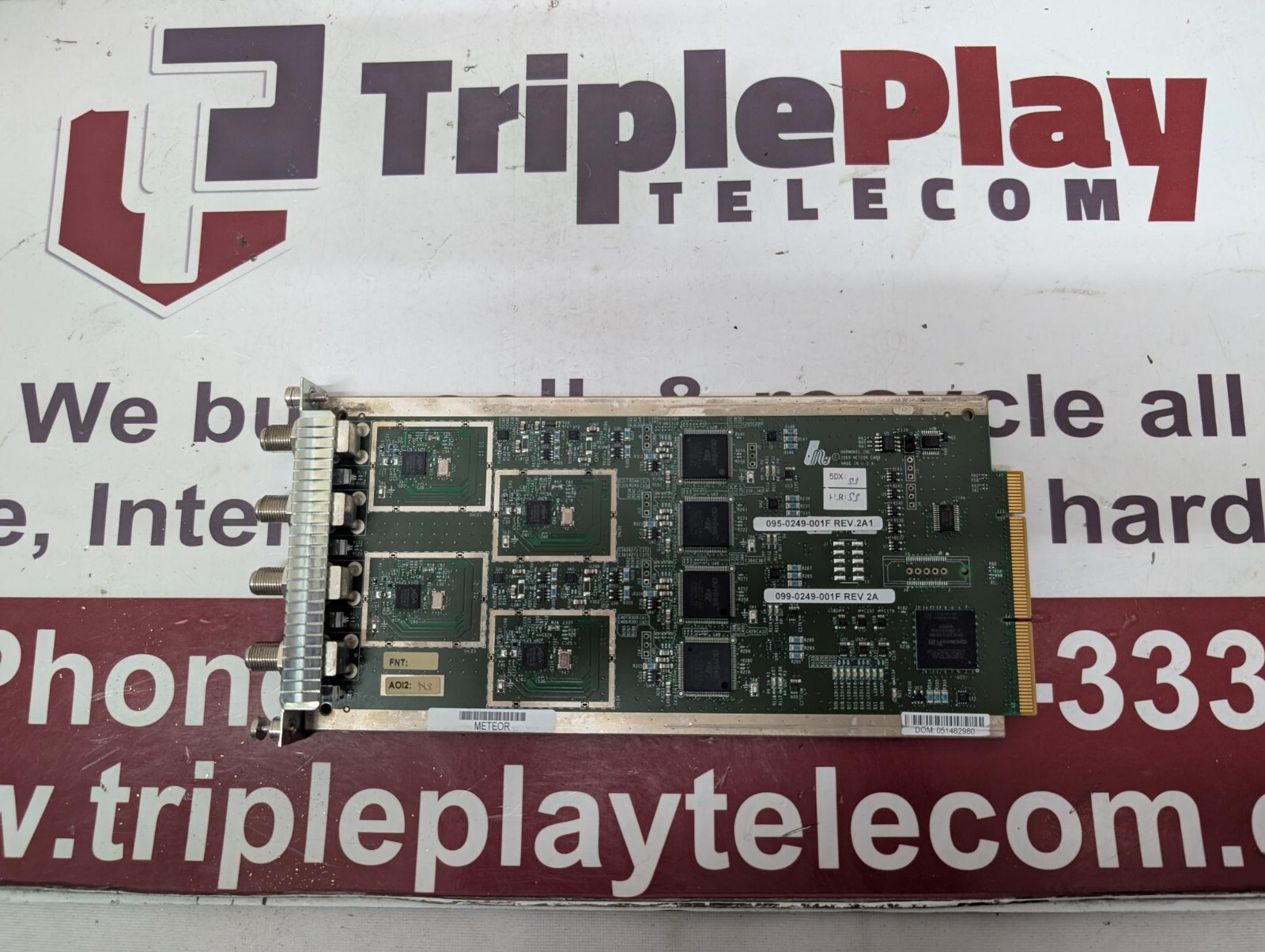 HARMONIC ProStream  RF INPUT CARD 095-0249-001F 099-0249-001F 4-ports