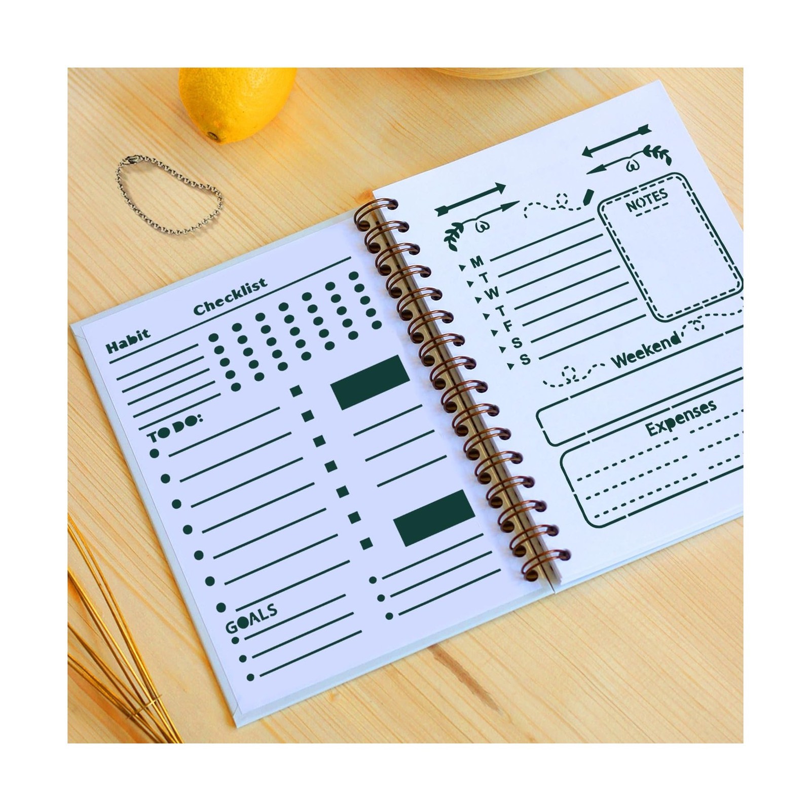 16 PCS Journal Stencils Planner Stencils for Bullet Junk Journal Notebook Dia...