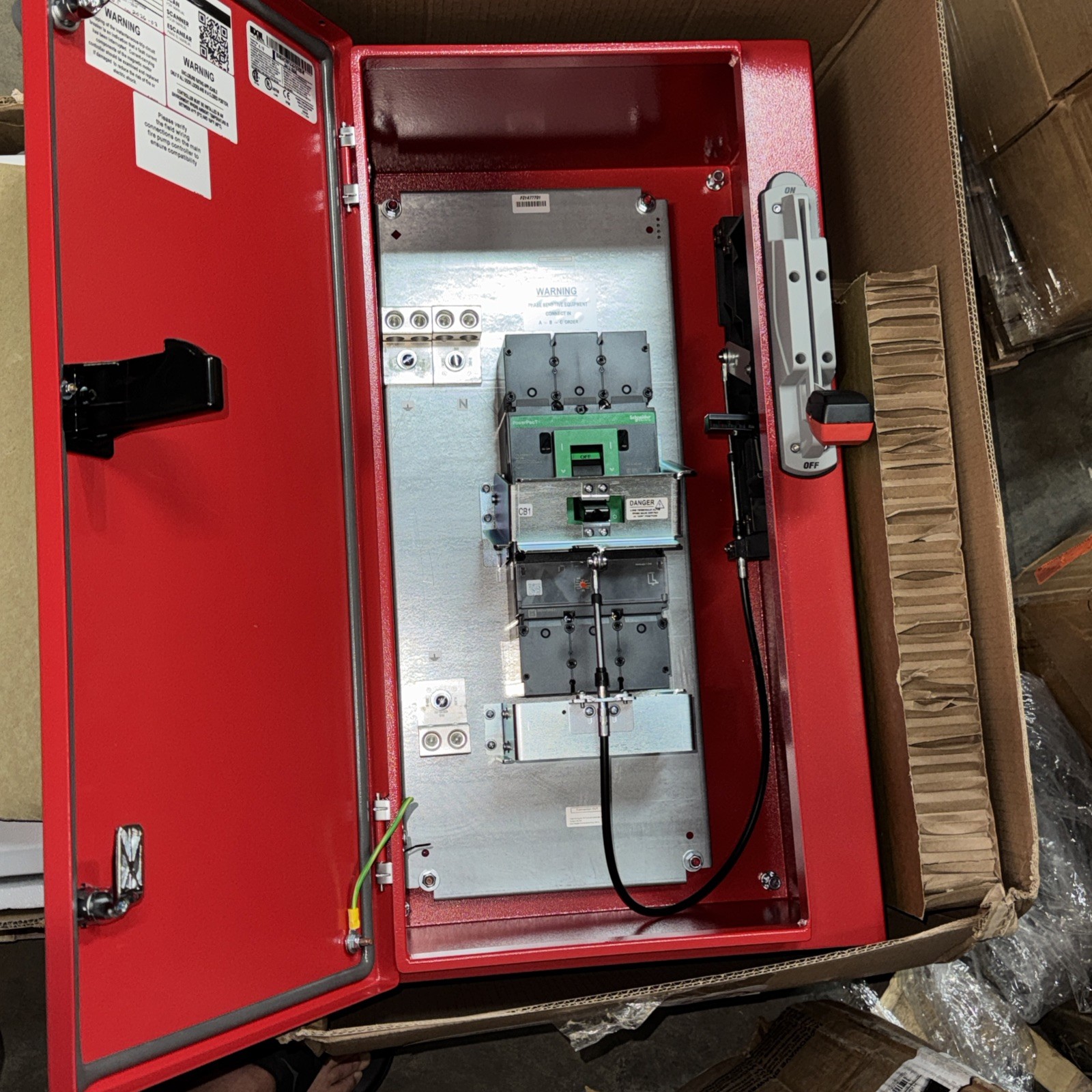 firetrol FTA990-M125B Fire Pump Controller Disconnect 125HP 3PH