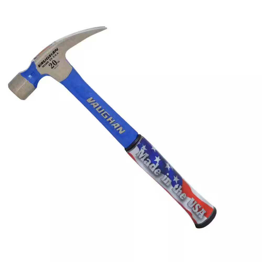 20 Oz.. Smooth Face Solid Steel Rip Hammer, 14 in Steel Handle
