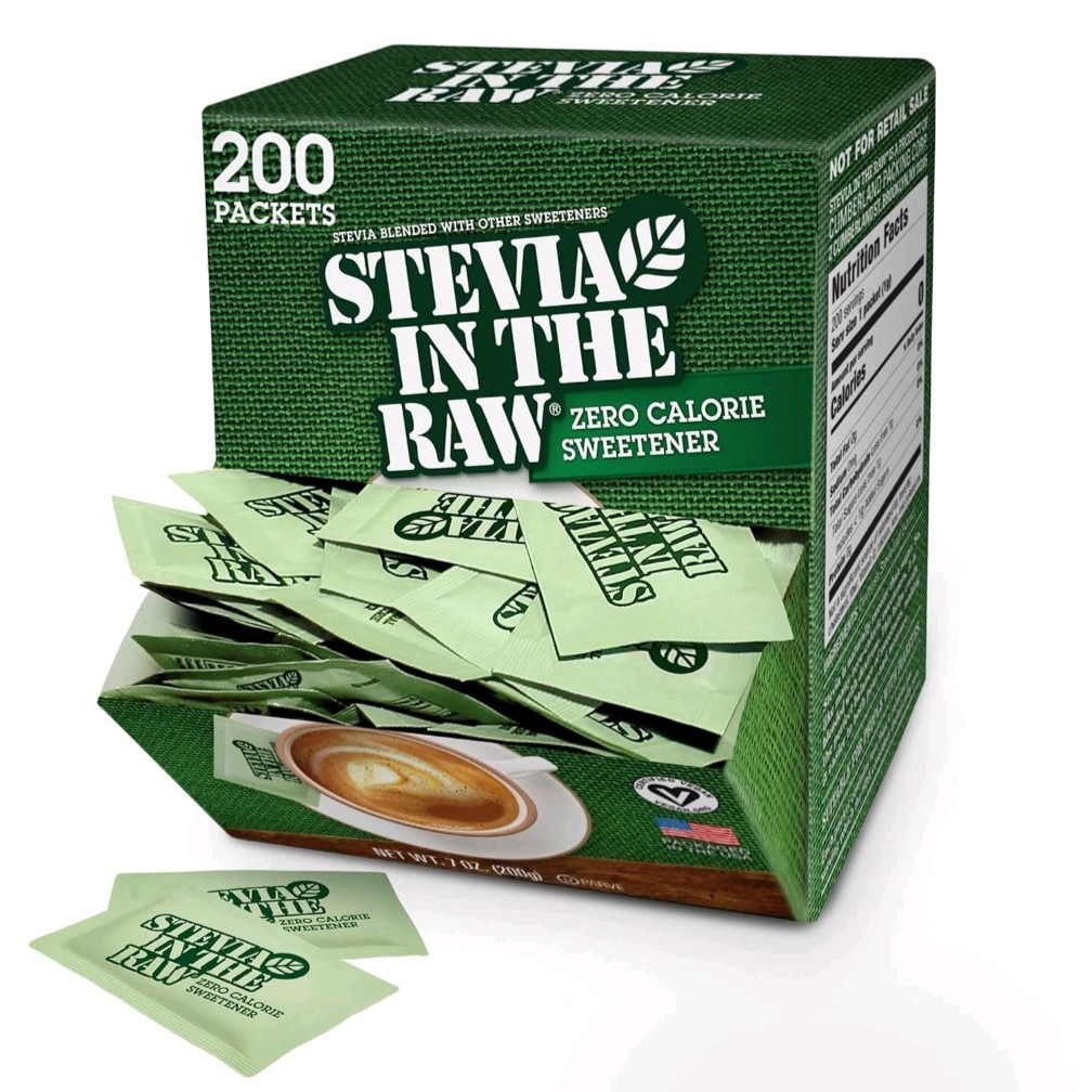 Stevia In The Raw Sweetener Packets 200 Ct Box 200 Count (Pack of 1) BB 12/27