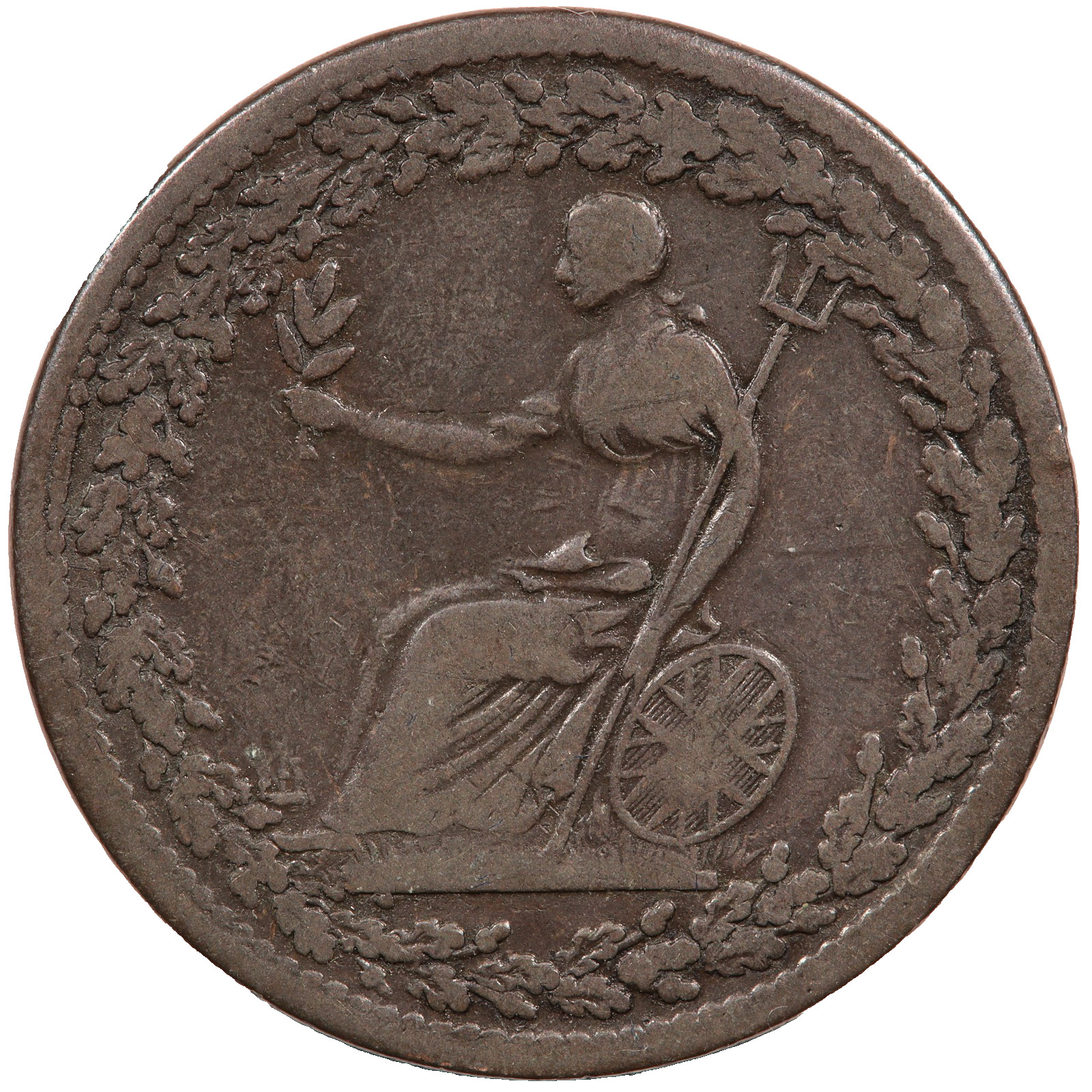 1814 LOWER CANADA SPREAD EAGLE HALFPENNY TOKEN