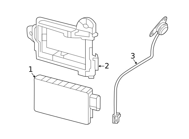 Genuine Nissan Blind Spot Detection System Warning Sensor 284K0-5AA2F