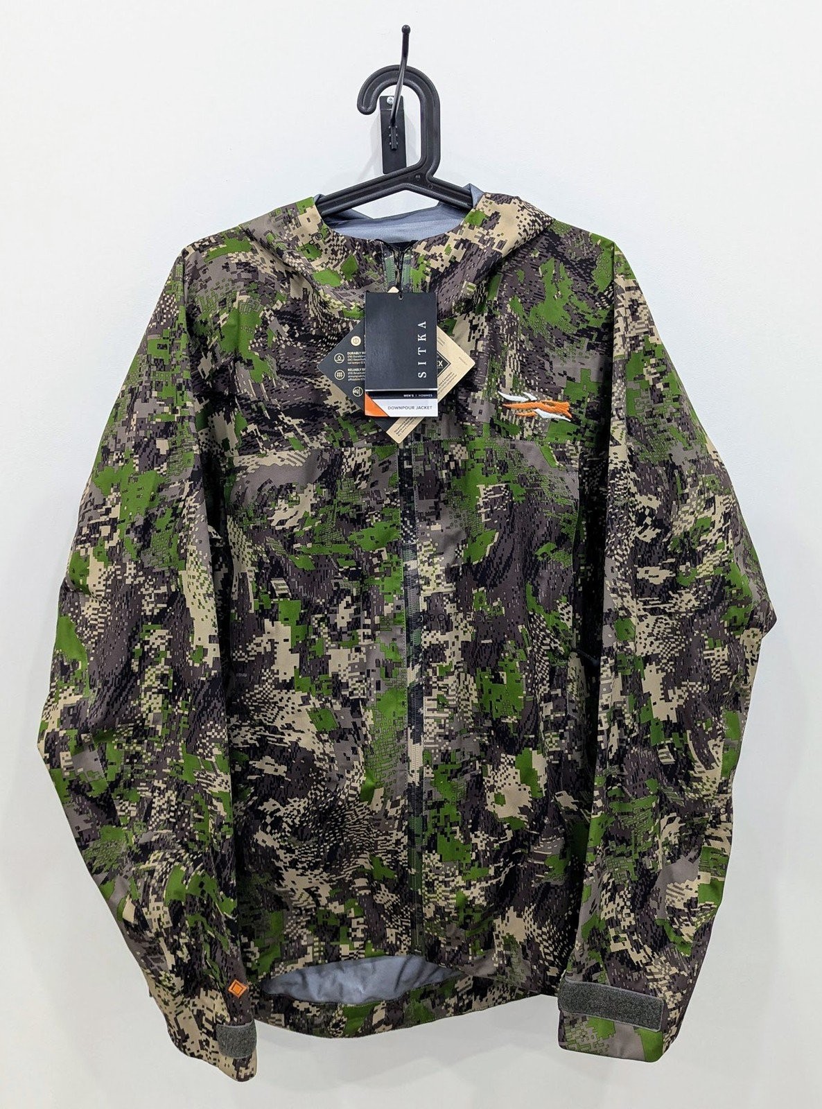 Sitka Men's Downpour Hunting Jacket XXL- Optifade Cover #600461-COV-XXL