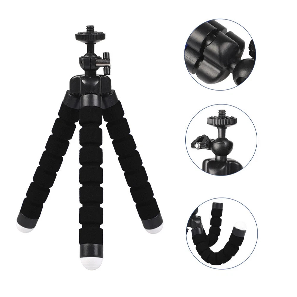 Tripod Stand w/ Phone Holder Mini Octopus Small Adjustable Mount iPhone Samsung1
