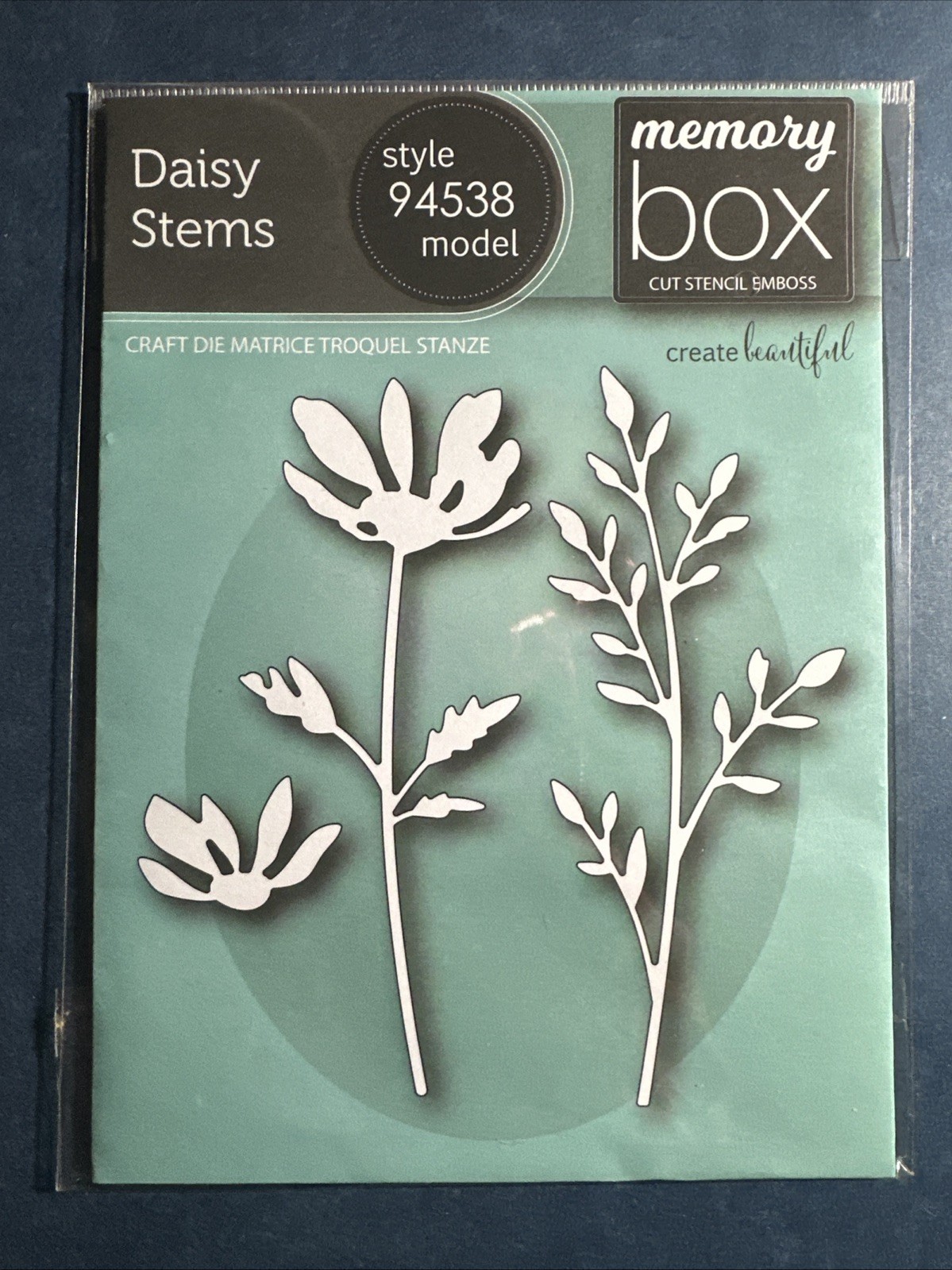 NEW! Memory box - DAISY STEMS DIES -silhouette Flowers And Leaves