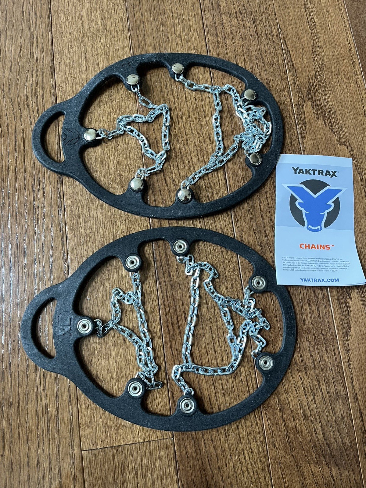 Yaktrax Chains Winter Traction All You Do - Size XL - New Open Box