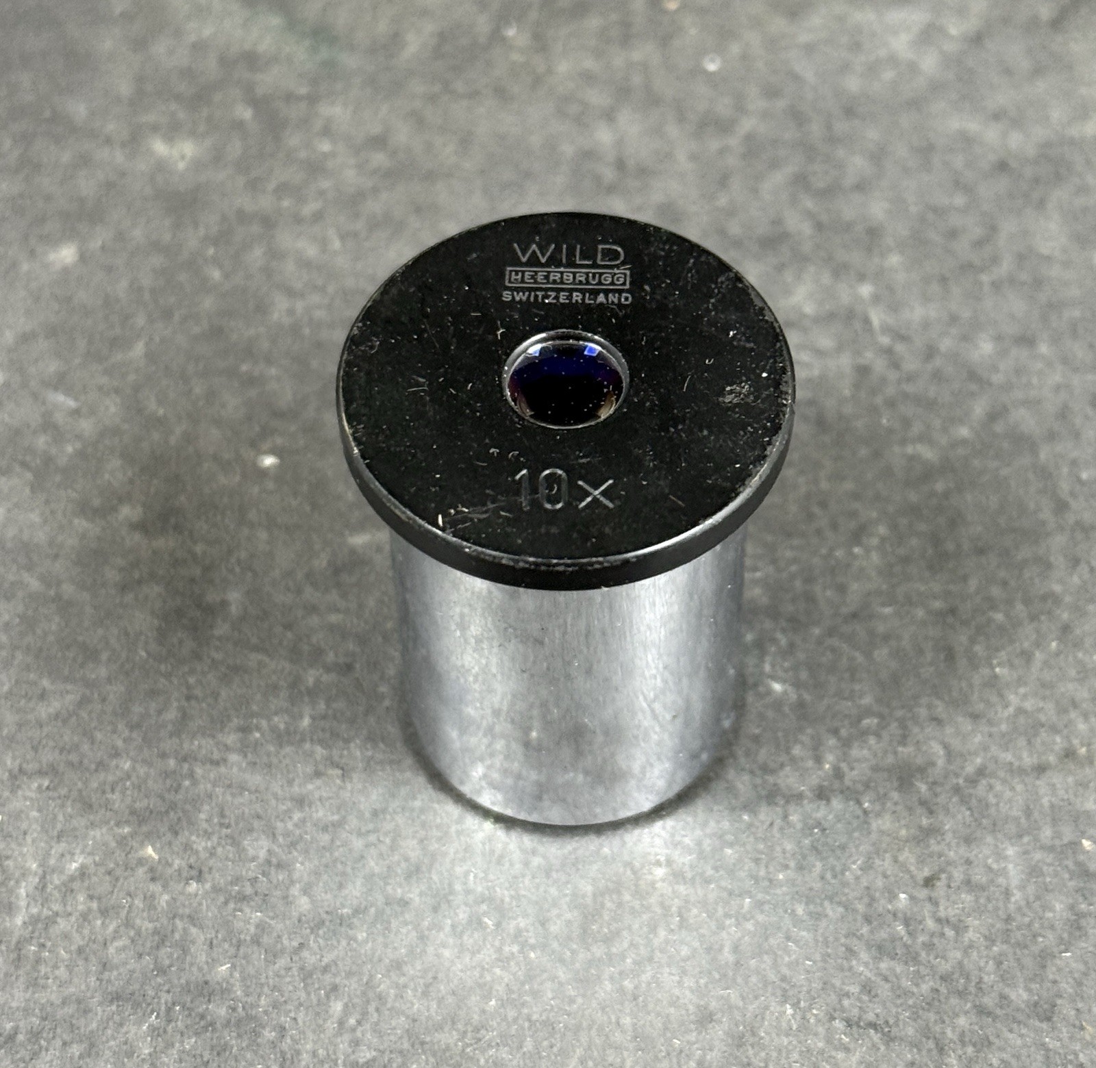 Vintage WILD Heerbrugg Switzerland 10x Microscope Lens