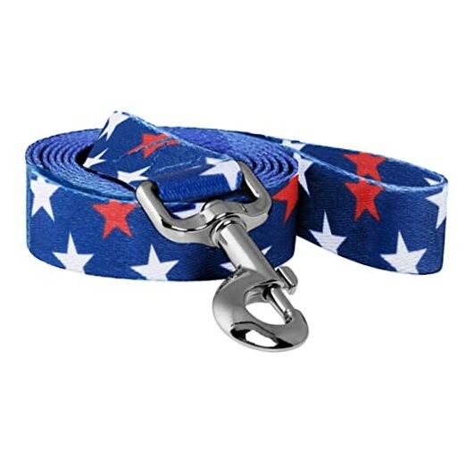 American Flag Dog Leash (American Red & White Stars) One Size
