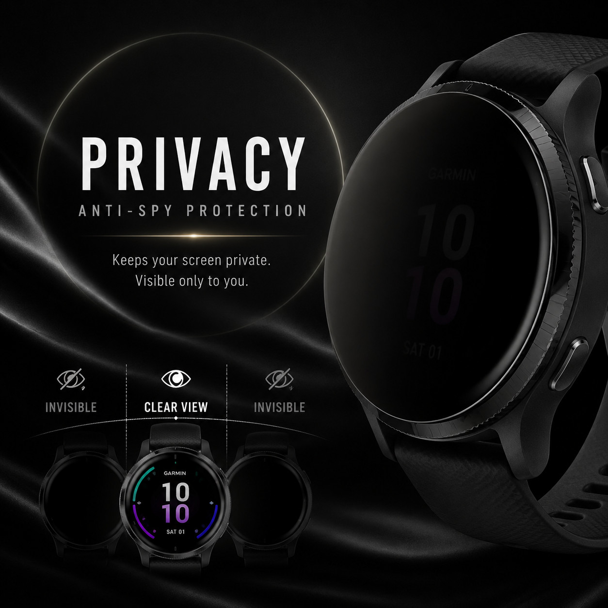Google Pixel Watch All Models Screen Protector Privacy Anti Spy Hydrogel