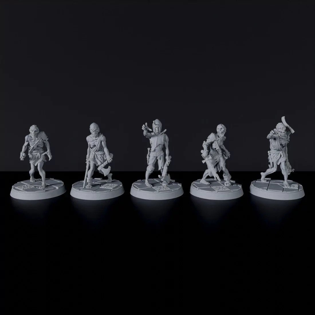 Dungeons & Dragons Undead Monsters Miniature - Zombies - DnD RPG Wargames