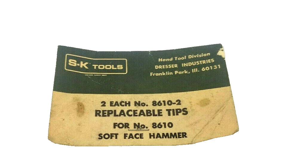 S-K Tools Replacement Tips for Soft Faced Hammer - 8610-2 *MADE IN THE USA*