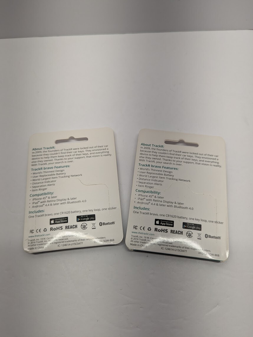 TrackR bravo Bluetooth Tracking Device. Item Tracker. Phone Finder. iOS/Android