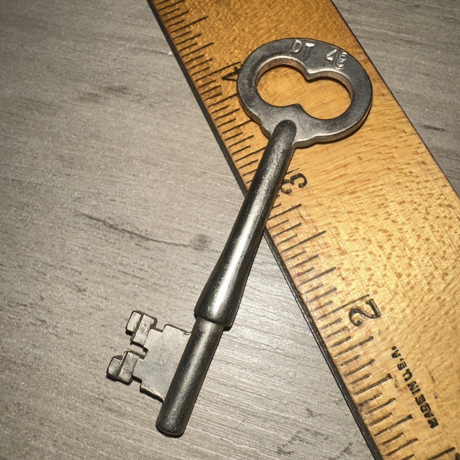 Antique Corbin Skeleton Key #DT48 Solid Barrel Key