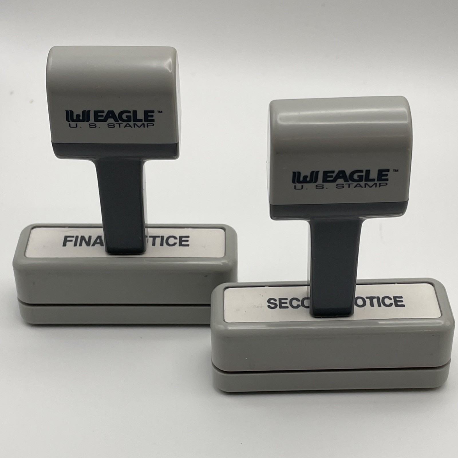 EAGLE Ink Stamps "Second Notice" & "Final Notice" *Requires ink pad NOT Included