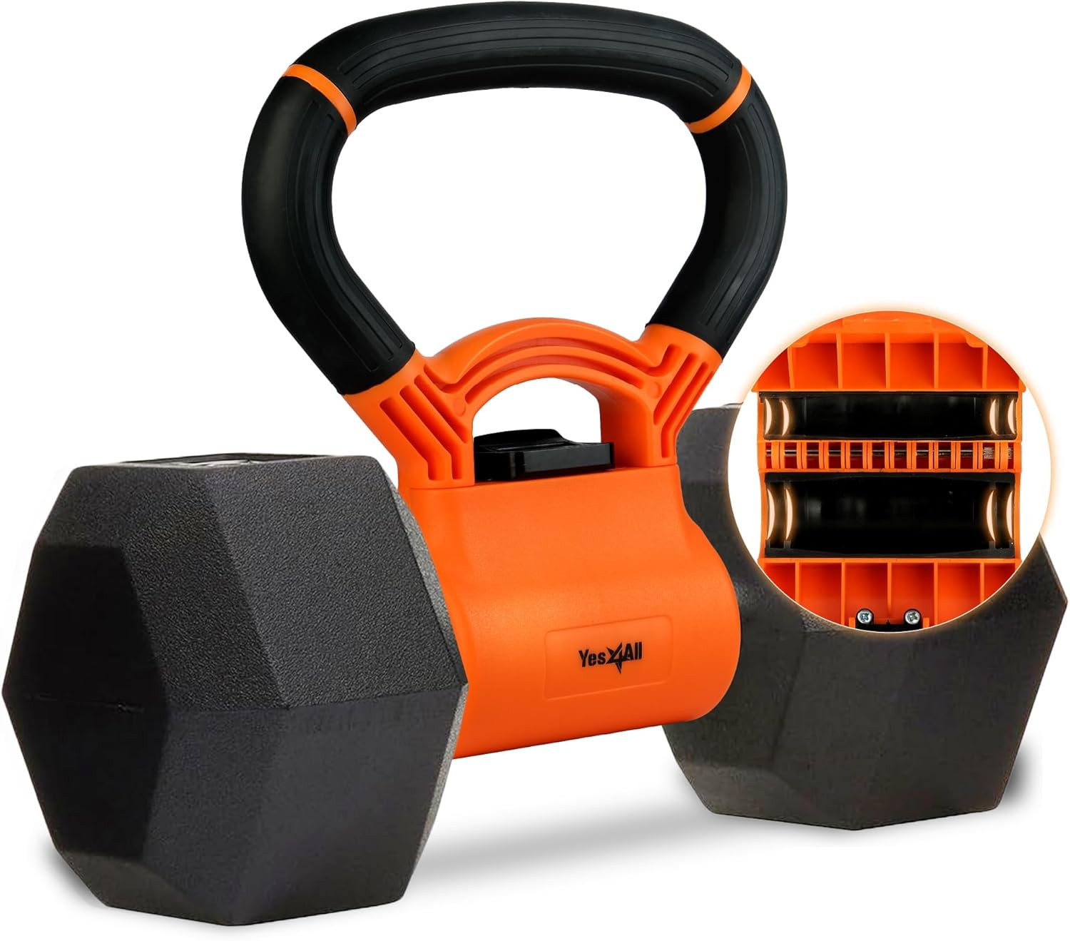 Kettlebells Grip, Dumbbell Grip Handle, Convert Dumbbells into Kettlebell for Ho