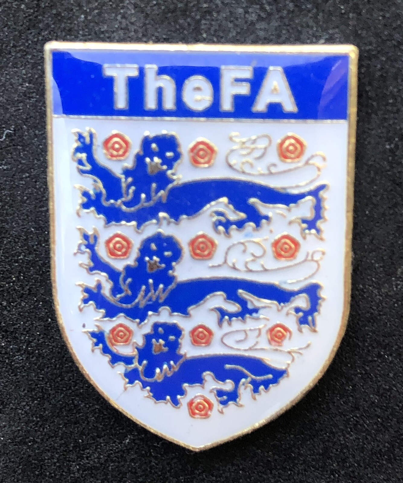 England Soccer Federation Vintage Soccer Pin Badge