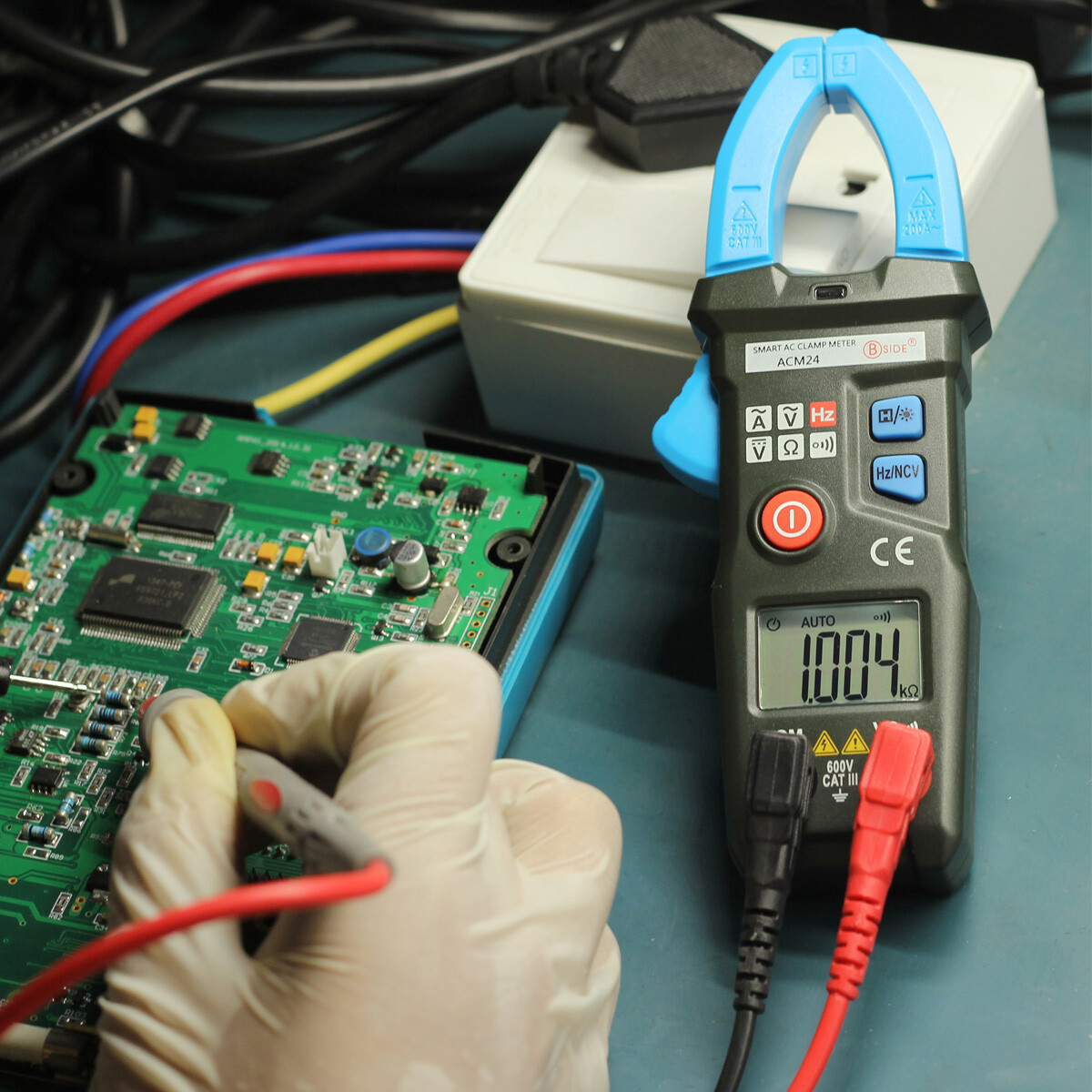 BSIDE ACM24 Smart AC Digital Clamp Meter 6000 Counts with Frequency USA