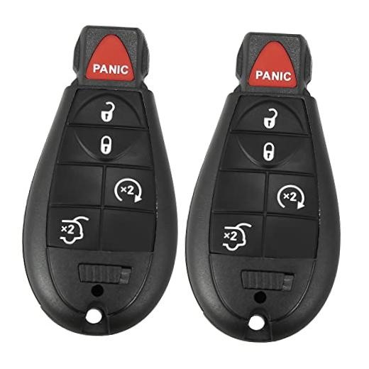 2pcs 433Mhz Keyless Entry Remote Car Key Fob for Jeep Grand Cherokee 2008