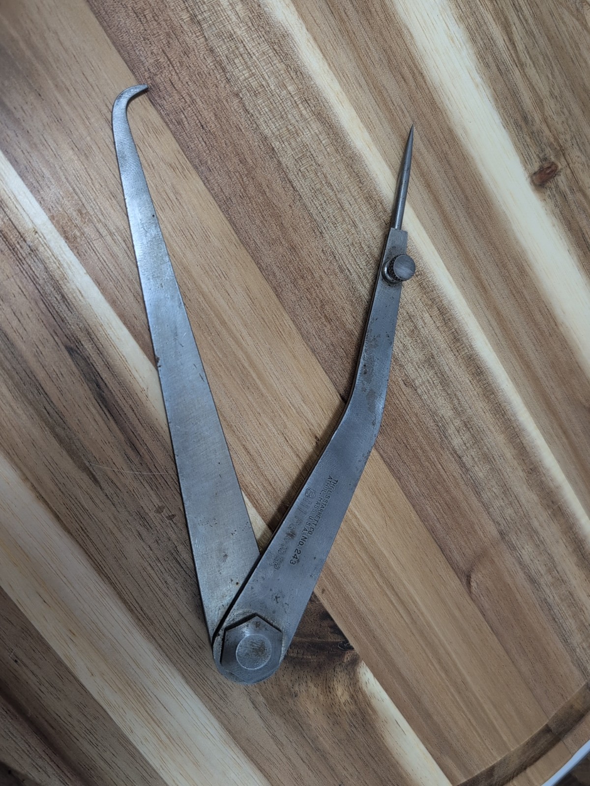 STARRETT 243-6 Hermaphrodite Caliper,6 In, Firm Joint. Mint Condition
