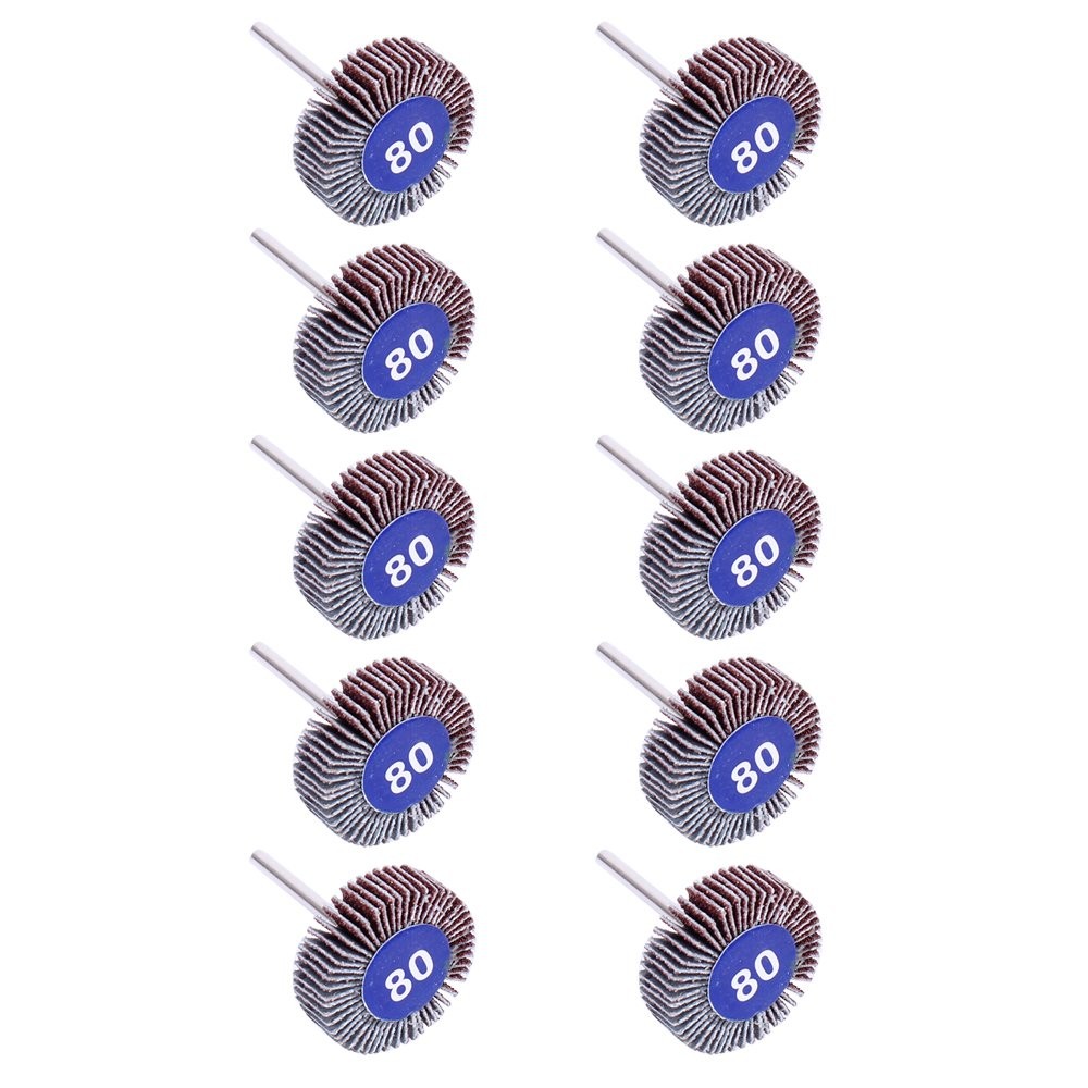 Abrasive Flap Wheel Sander 80 Grit 1/8 Inch Shank
