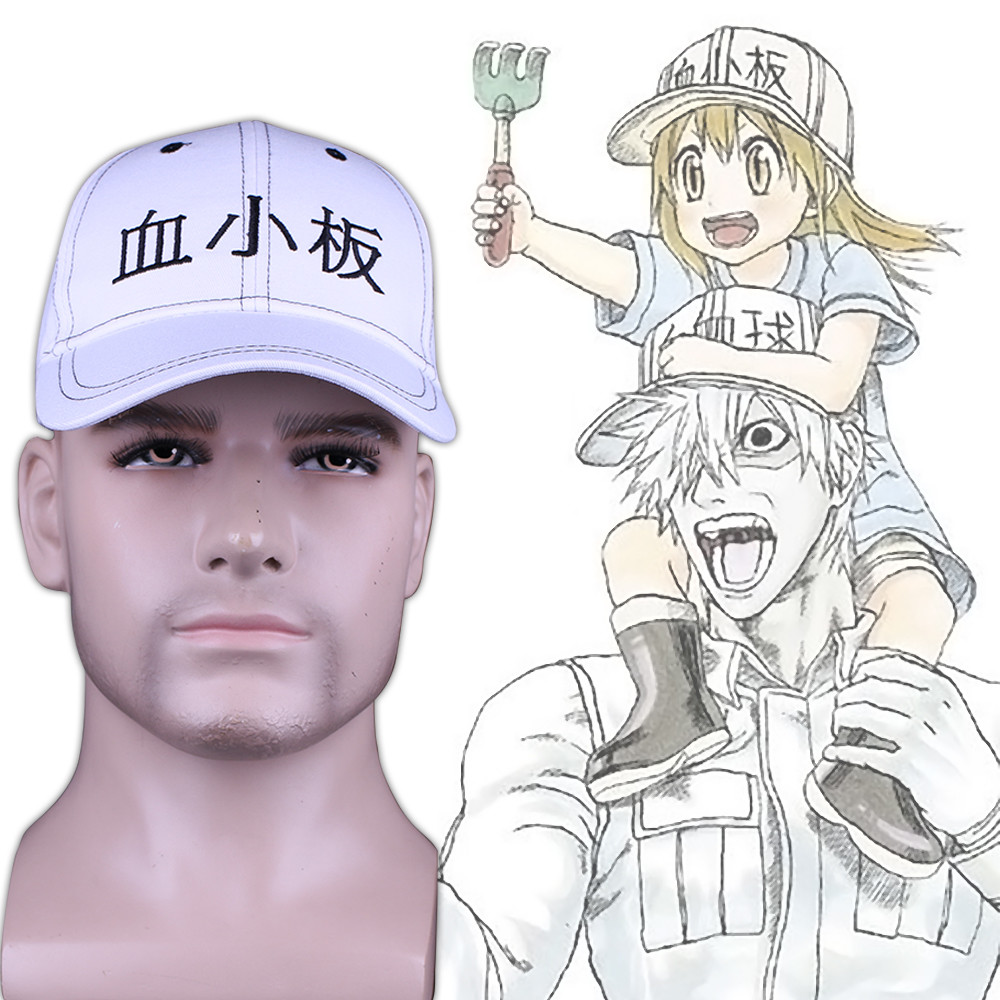 Hataraku Saibou Cells at Work Baseball Cap White Blood Cell Platelet Sun Hat New