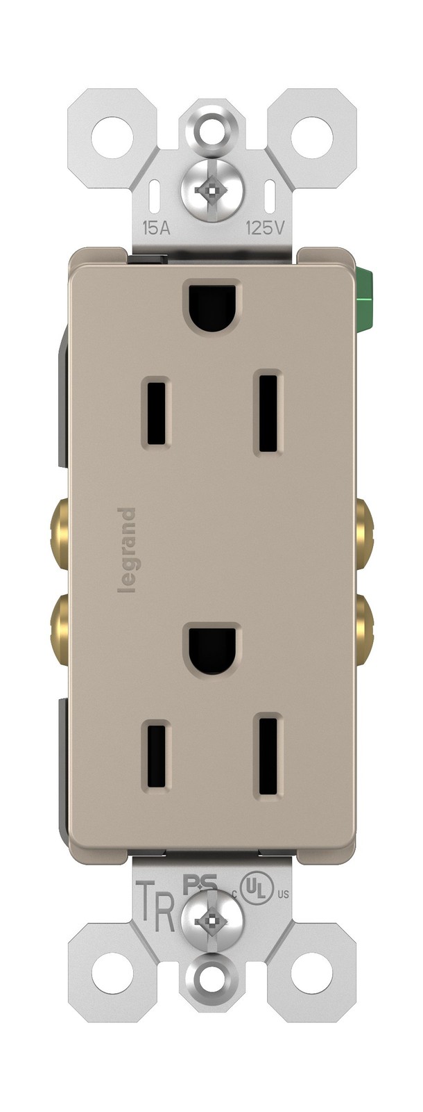 Legrand radiant 885TRNICC12 15 Amp Tamper Resistant Decorator Duplex Outlet, ...