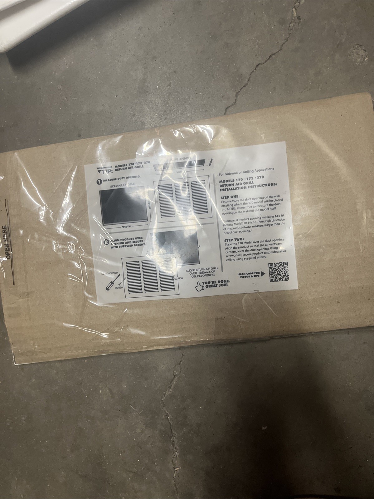 EVERBILT 327744 12" x 6" SIDEWALL OR CEILING AIR RETURN E170 WHITE