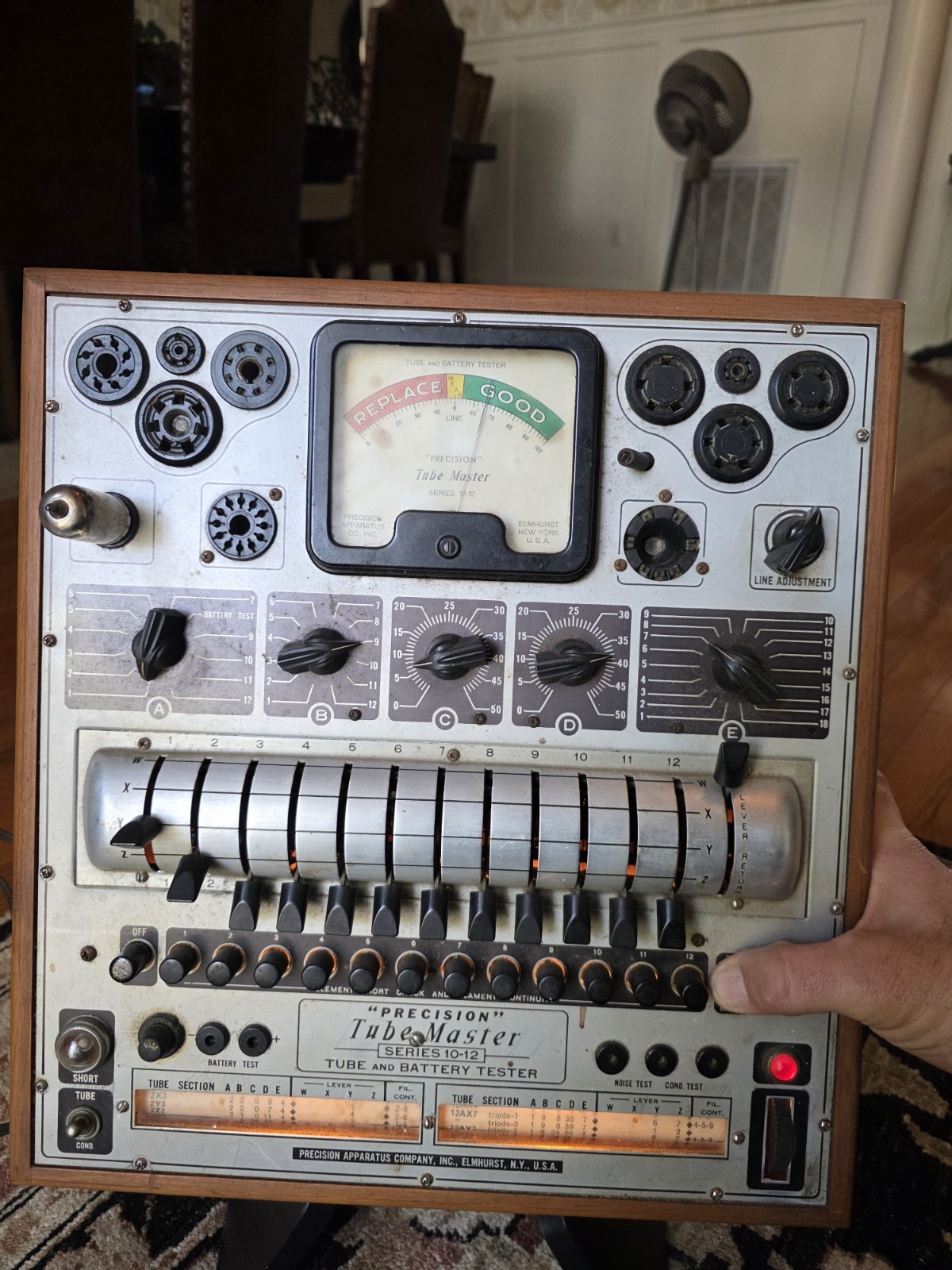 💥Tested💥 Precision Apparatus Master Tube & Battery Tester 1954-62 Model 10-12