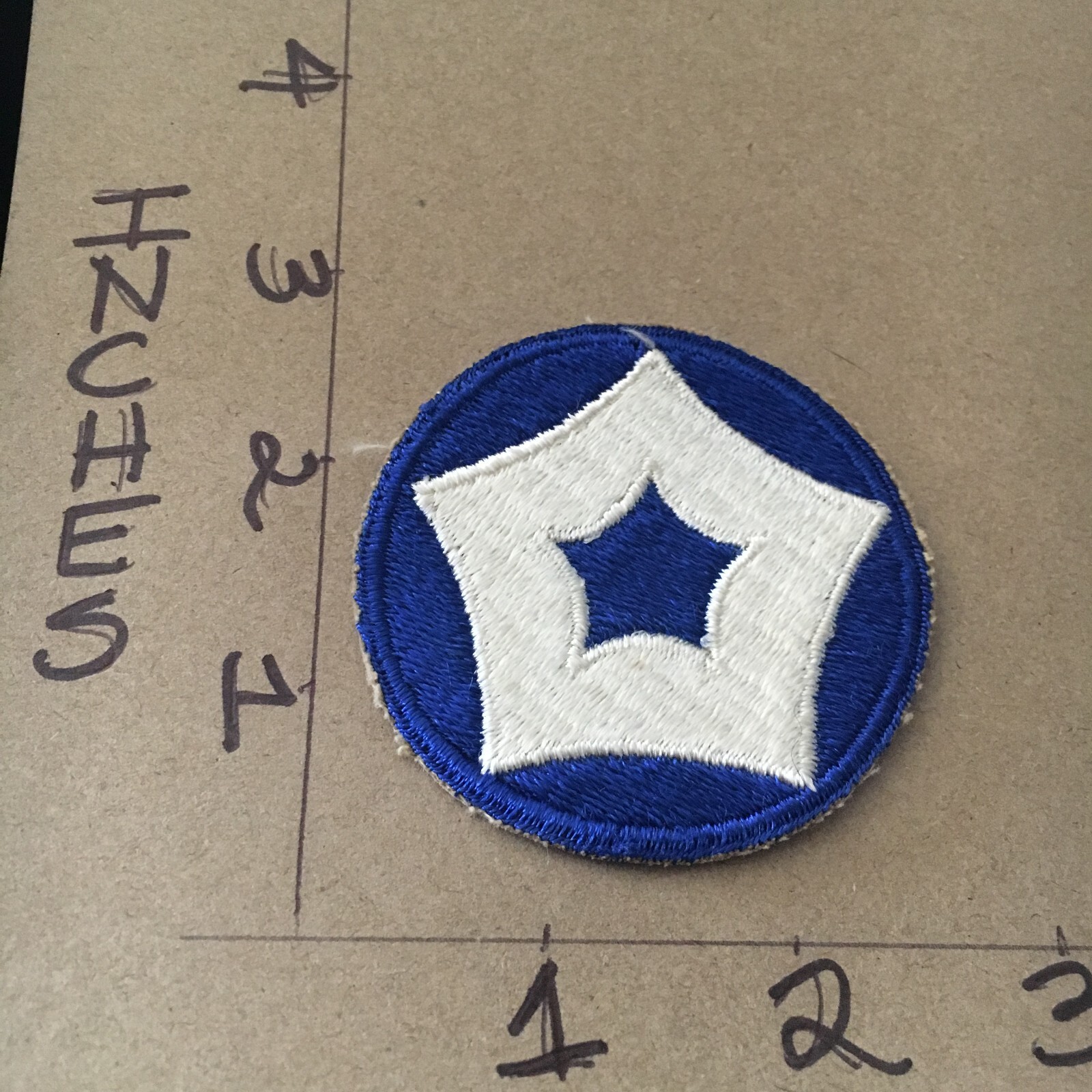 WW2 to Korea era US Army 5th Service Command c/e Patch 4/24/25 no glow